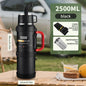 Large Stainless Steel Vacuum Thermos Flask – Double Walled Insulated Bottle for Hot & Cold Drinks