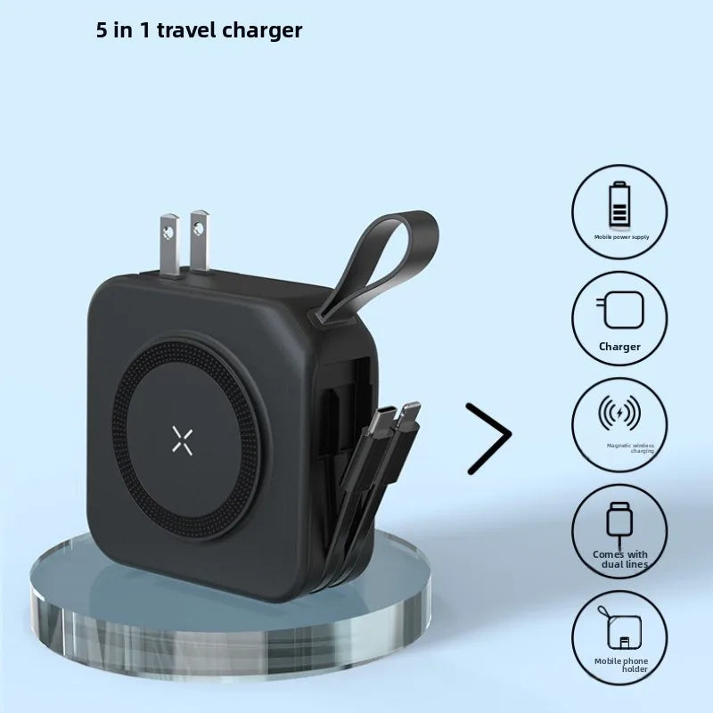 Black multi-function charger