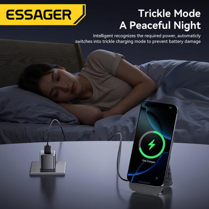 Essager 3-in-1 Wireless Charger Stand 15W – MagSafe Compatible for iPhone, Apple Watch & AirPods
