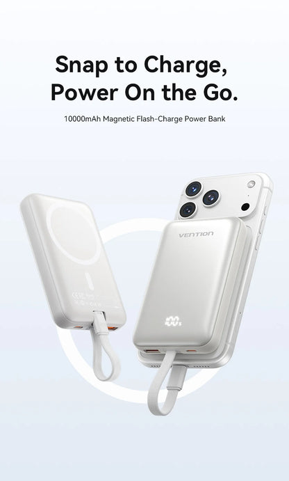 Magnetic Power Bank 10000mAh – 22.5W Wireless Fast Charger for iPhone