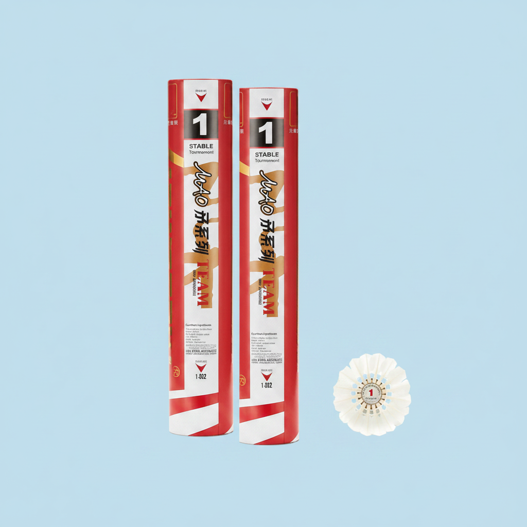 Kawasaki Team 1 Badminton Shuttlecocks – Light Blue Background